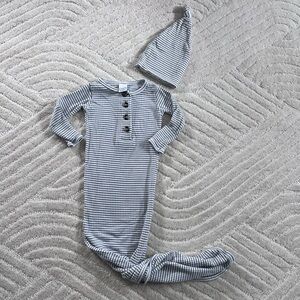 Lou Lou newborn knotted gown “porter”
